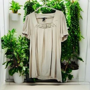 H&M Cream Short Sleeve tunic